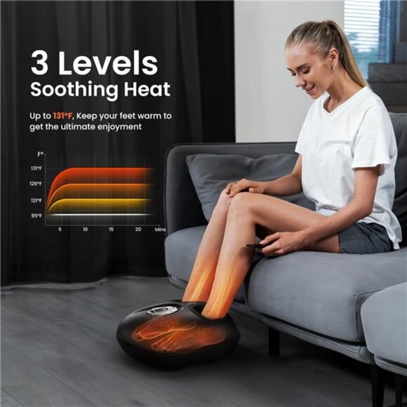 Foot Massager Machine with Heat [2025 Upgraded], FSA HSA Eligible, Foot - Picture 4 of 7